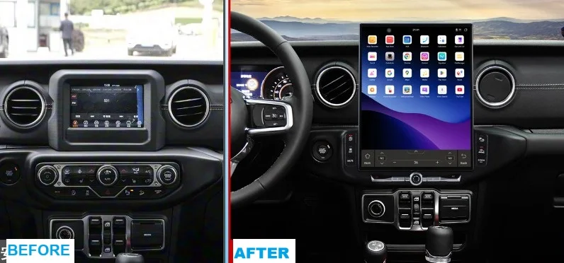 

16.2'' Android Car Radio for Jeep Wrangler JL 2018 - 2023 Auto Multimedia Player Stereo Carplay GPS Navigation DVD Head Unit