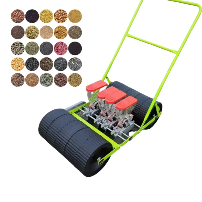 Hand Push Manual Agricultural Seed Planter Seeder Parts Transplanters Seed Planting Machine Lawn Cotton Seed Planter Farm Use