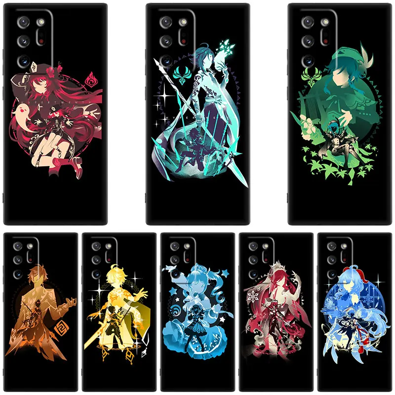 Anime Genshin Impact Case For Samsung Galaxy M53 M52 M51 M33 M32 M11 M12 M13 M21 M22 M23 M31S M30S Note 10 Lite Plus 20 Ultra 5G