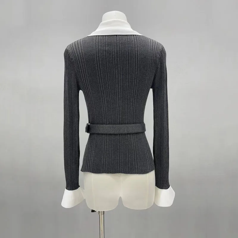 Cardigã feminino de malha com - Women'S Formal Wear Cardigan avaliação e preço