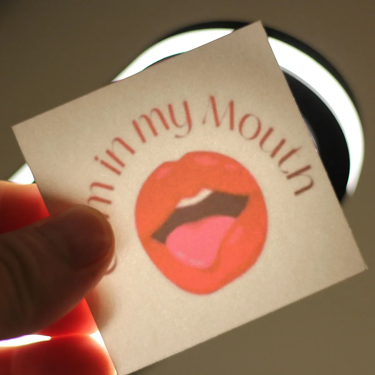 Mouth english letter hotwife cuckold temporary tattoos,adult waterproof sticker.