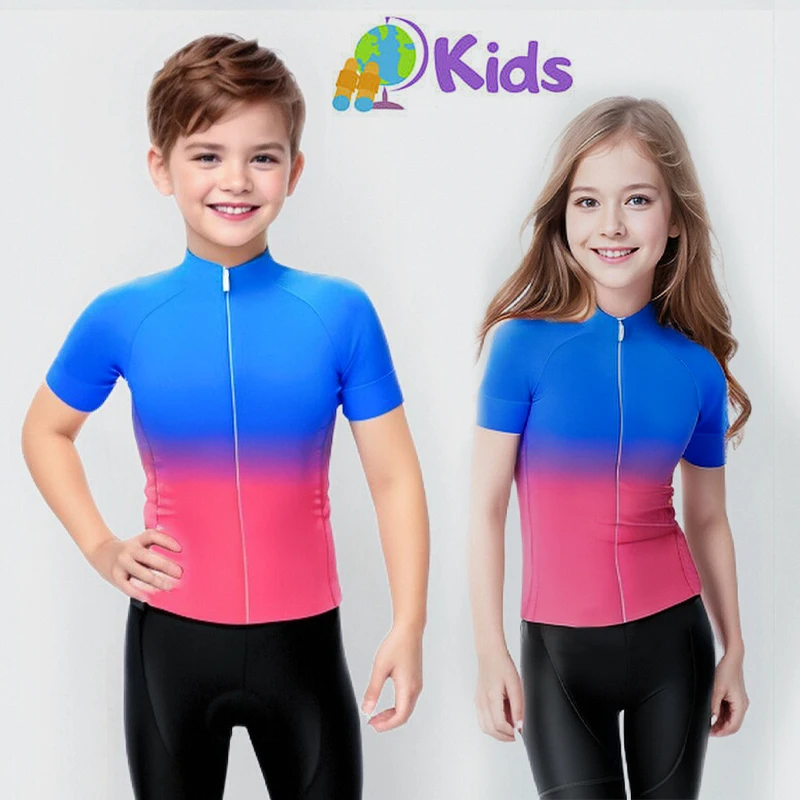 Childrens Quick Dry Cycling Jersey New Shorts Summer Breathable Children Cycling Clothing Boys Girls Bicycle Wear Shorts Jersey