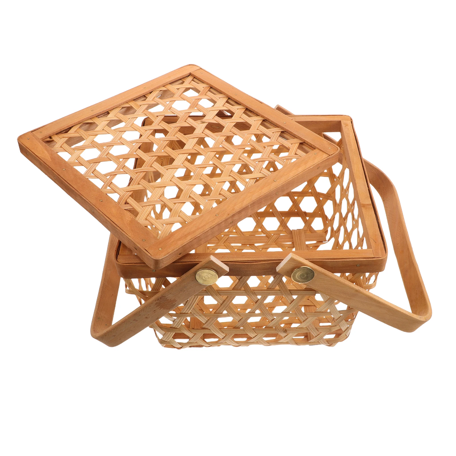 

Dragon Boat Festival Bamboo Basket Food Storage Kitchen Fruit Decor Snacks Container Traditional Craftsmanship Sturdy