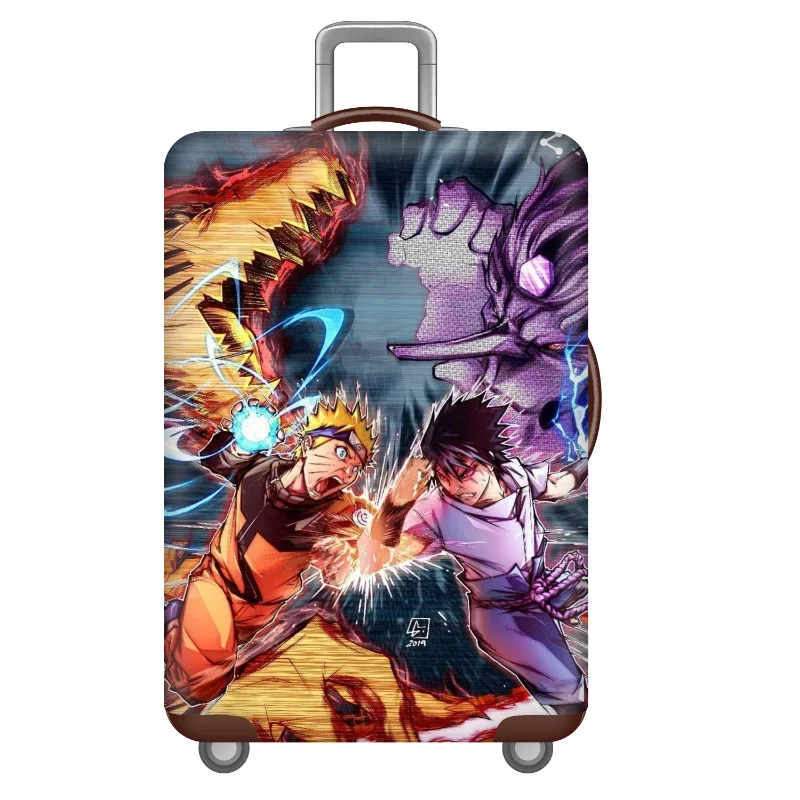 Anime Naruto Elastic Luggage Cover Suitcase Protective Cover Animation Thicken Luggage Case Tags Travel Trolley Case Decoration