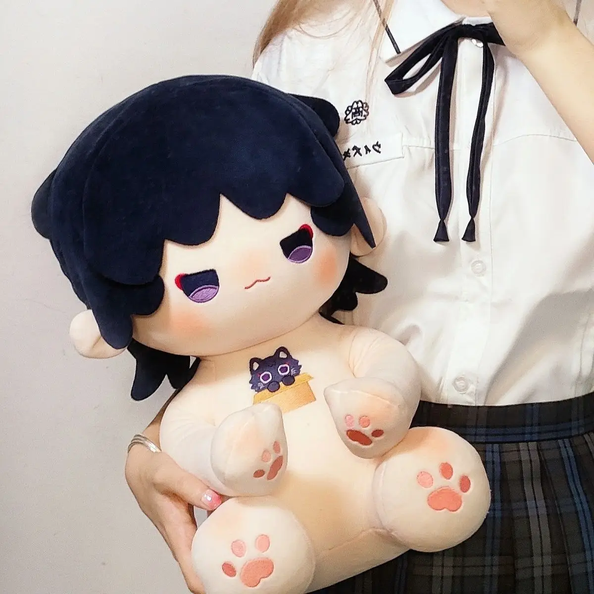 

Anime Game Genshin Impact Wanderer Cosplay Sitting Posture Soft Plush Doll Body Dress Up Stuffed Plushie Toy Pillow 40CM Gift