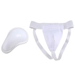 Groin Protector Cup Men, Boxing Kickboxing Muay Groin Guard, Ventilated Adjustable, Karate Fighting Training