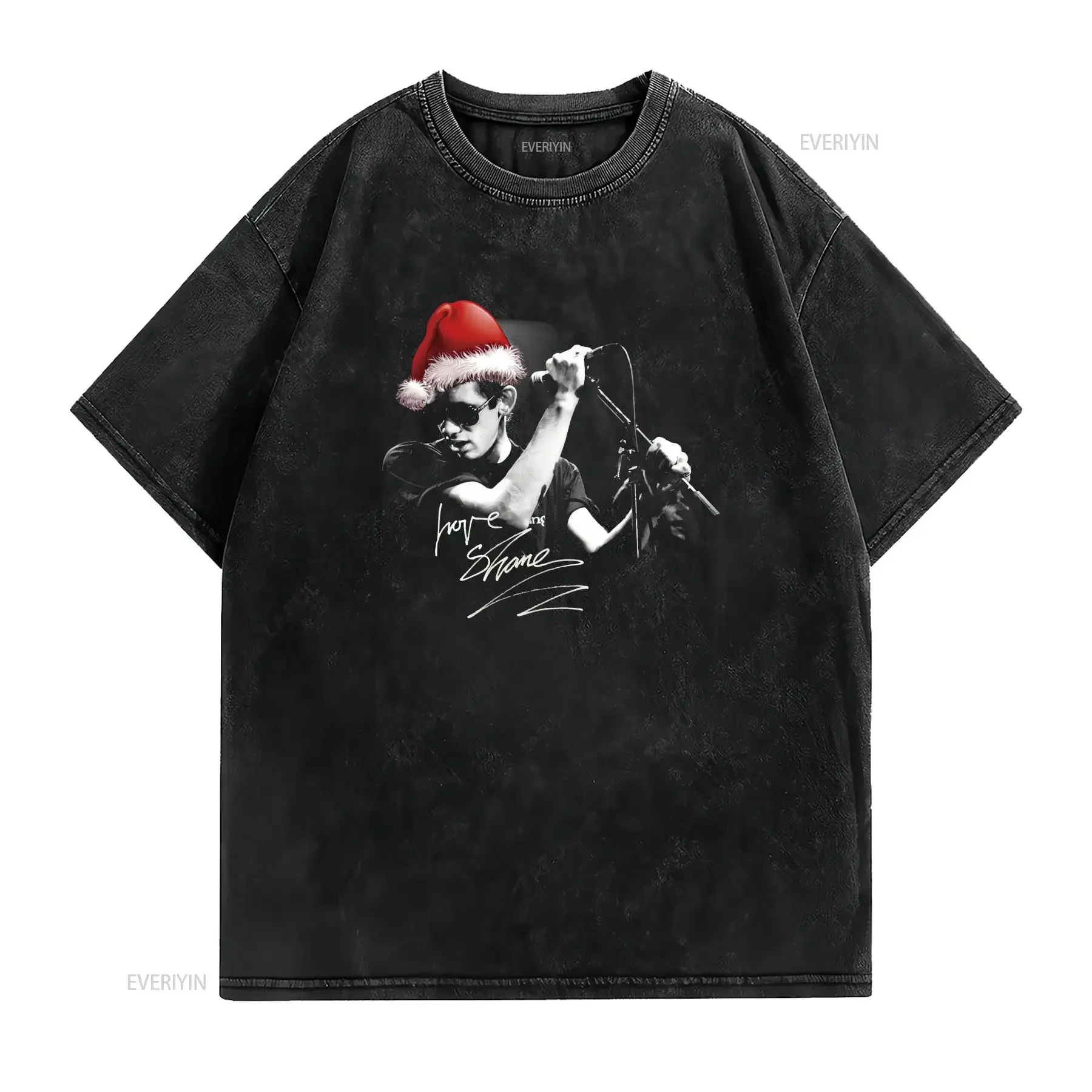 Shane MacGowan The Pogues Band Merry Christmas All Size S to 5XL T shirt TMB4263 vintage Washed Comfortable fashion graphic