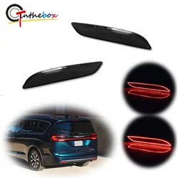 Gtinthebox Red LED Car Rear Bumper Reflector Lights For Chrysler Pacifica & Voyager 2017-2023 Tail/Brake Lights Rear Fog Lights