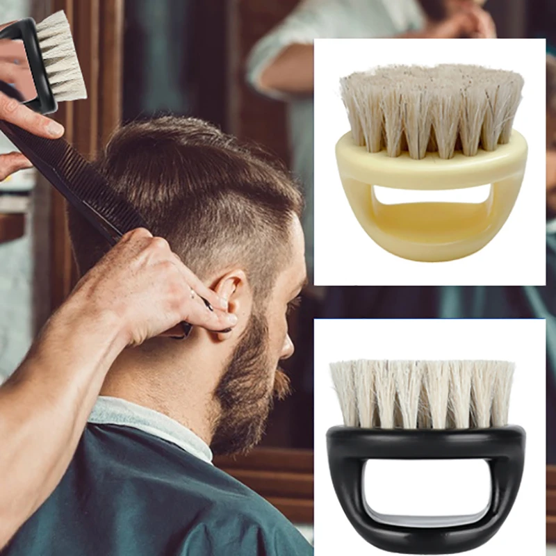 Men's Shaving Brush Barber Salon Facial Beard Cleaning Shave Beard Brush Hair Stylists Tool Finger Brush Beard Styling Brush