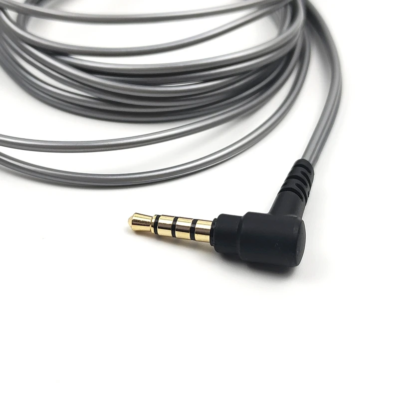 głowicy MMCX, кабель для наушников, регулятор громкости микрофона, замена, совместимого для Sennheiser IE200 IE300 IE600 IE900 3,5 мм L, гибокий разъем