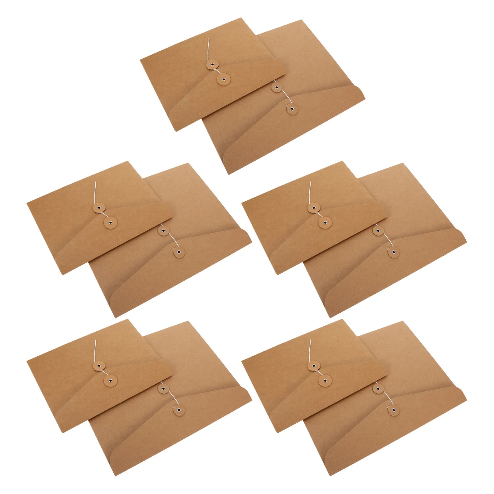10pcs-retro-a4-kraft-paper-document-envelope-folders-horizontal-storage-pockets-string-closure-file-organizer-for-office-school
