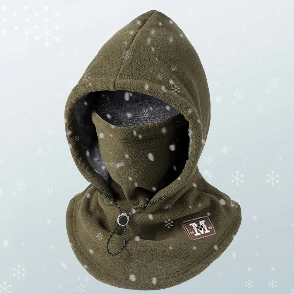 عارضة الحراري الصوف بالاكلافا قبعة الرباط يندبروف مقنعين الرقبة الباردة واقية الرقبة أدفأ أقنعة هود بيني الخريف #3