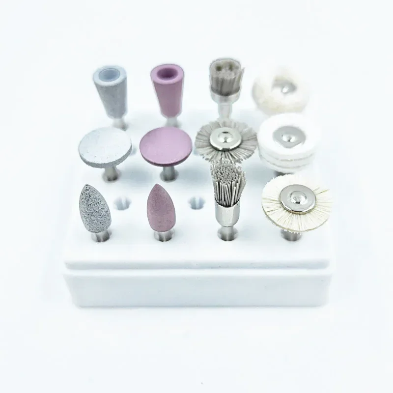 

12PCS Dentalss RA Burs Rubbers Polishers Composites Finish Polishings Burs Drills 1907 Kit