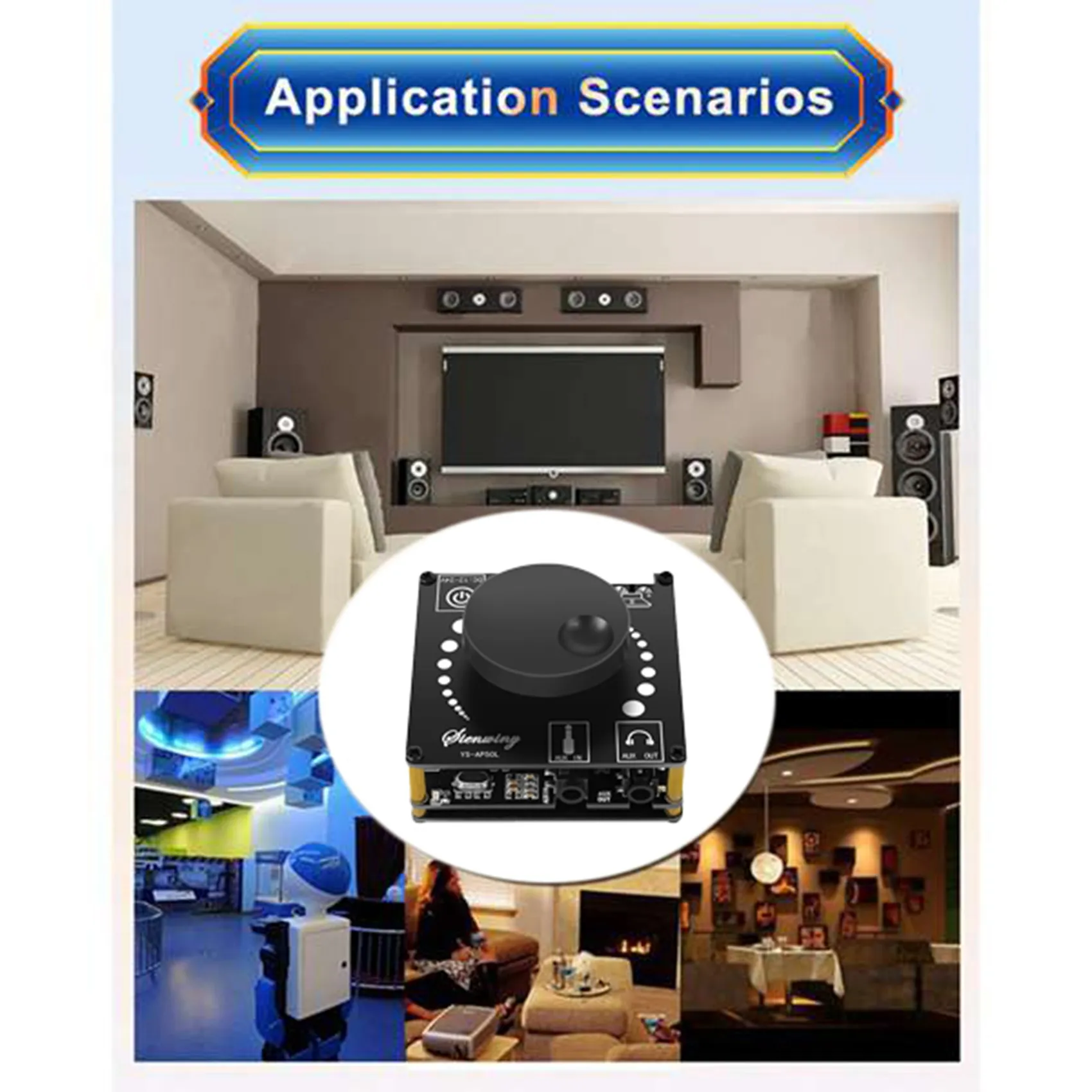 YS-AP50L Digitale Bluetooth Versterker Board Mini Versie 50W + 50W HIFI High-Power BT5.1 tweekanaals Stereo Luidspreker Module