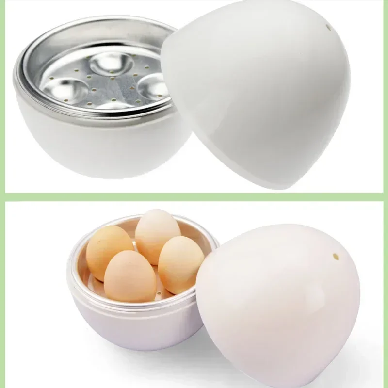 Egg-cellent Egg Cooker with 4-Egg Capacity for Microwave, Boiler or Steamer - Hard or Soft Boiled in Just 5 Minutes!