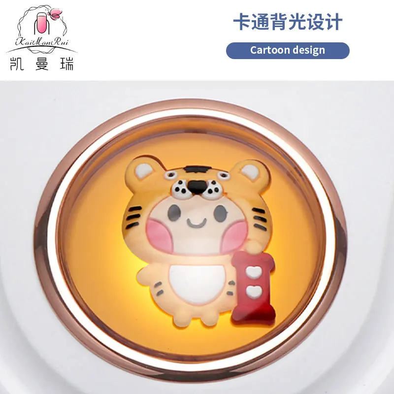 268W 고출력 매니큐어 라이트, 만화 패턴 매니큐어 샵 전용 광선요법 라이트 UVLED 베이킹 라이트 듀얼 라이트 소스