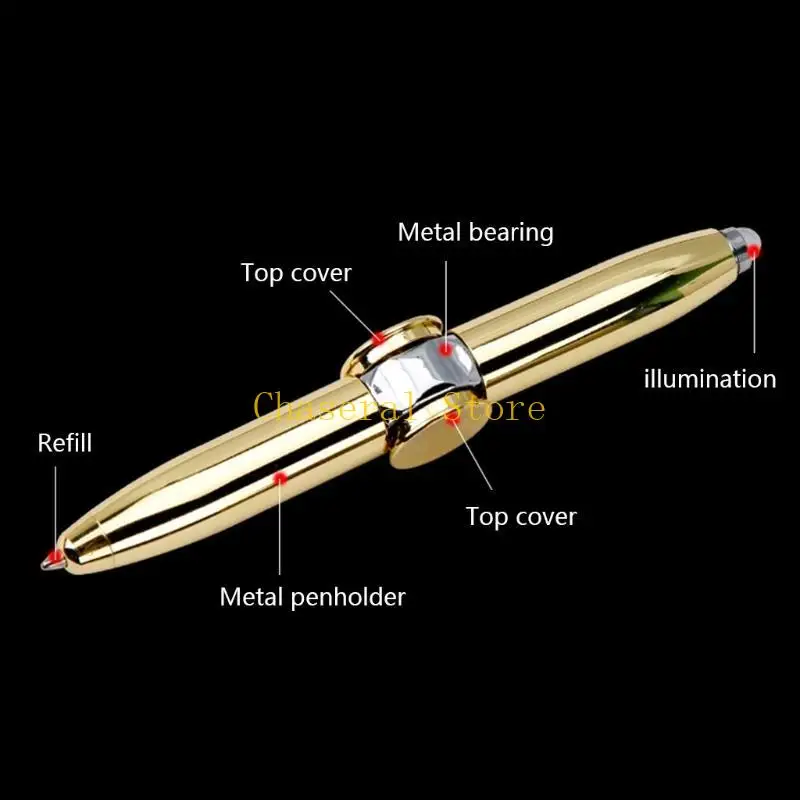 E7CE vòng Bóng điểm LED LED tay Spinner Tương tác Mở ra Đồ chơi cảm xúc để giảm lo âu Thêm liệu pháp OCD