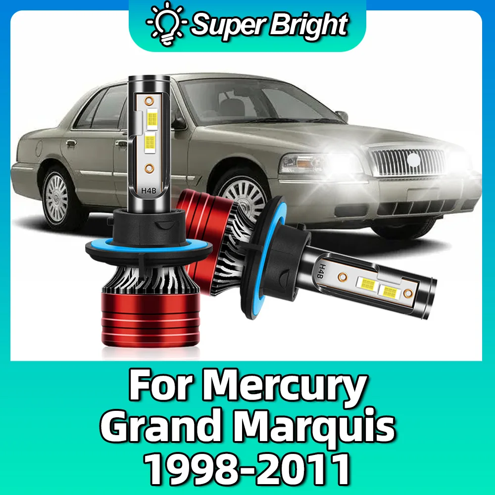 

6500 лм фотолампа Автомобильная фара 1998 K фотолампа 12 В для Mercury Grand Marquis 1999 2000 2001 2002 2003 2004 2005 2006-2011