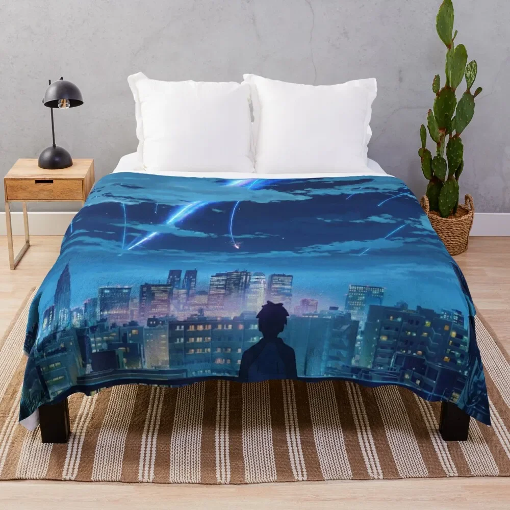 

kimi no na wa // your name Taki Stars Balcony Throw Blanket Thermal wednesday Nap Blankets