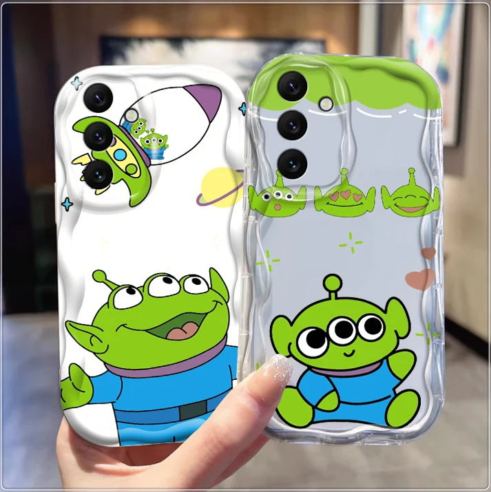 Sanrio Three-eyed Boy For Samsung A55 A54 A53 A52 A35 A34 A33 A32 A25 A24 A23 A22 A21S A15 A13 A14 5G Wave Oil Cover Phone Case