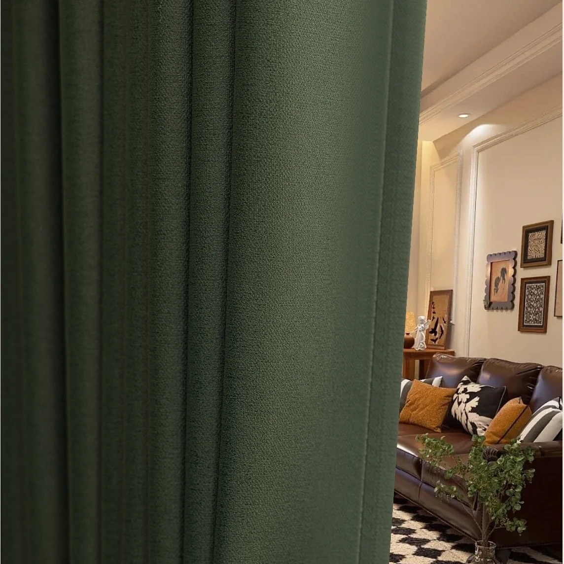Custom Size Curtains for Living Room Bedroom Drapes Thermal Insulated Room Darkening Energy Efficient Window Curtains