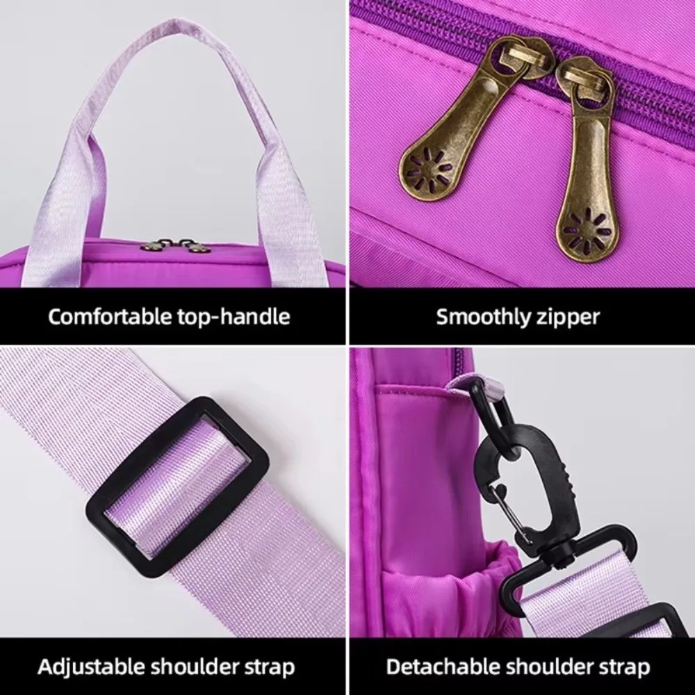 Durable Large Capacity Tennis Bag Lightweight Waterproof Tennis Handbag Oxford Cloth Sports Bag Outdoor Sports