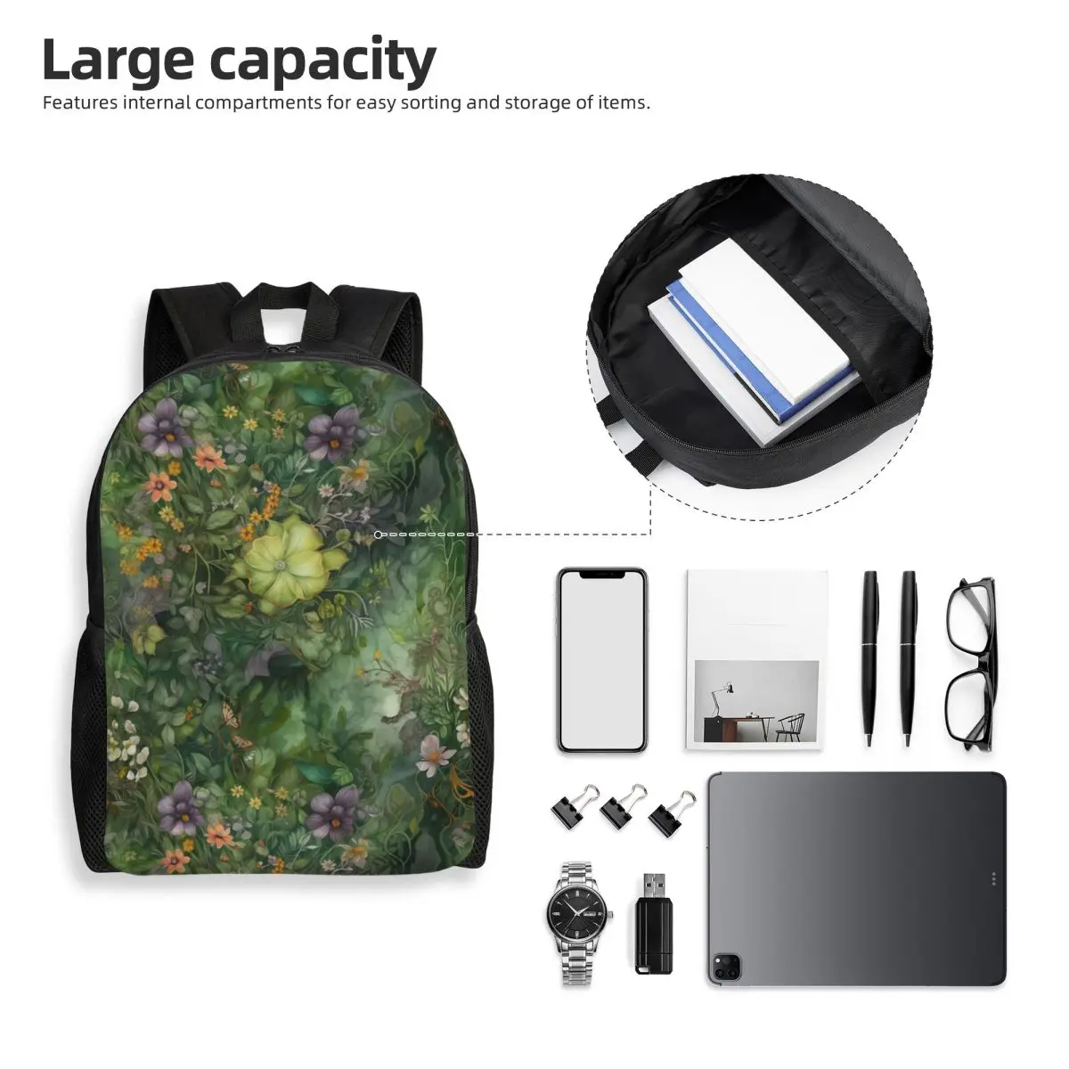 Zaini personalizzati con motivo celtico Dreams per uomini, donne, studenti delle scuole universitarie, bookbag adatto a borse per laptop da 15 pollici