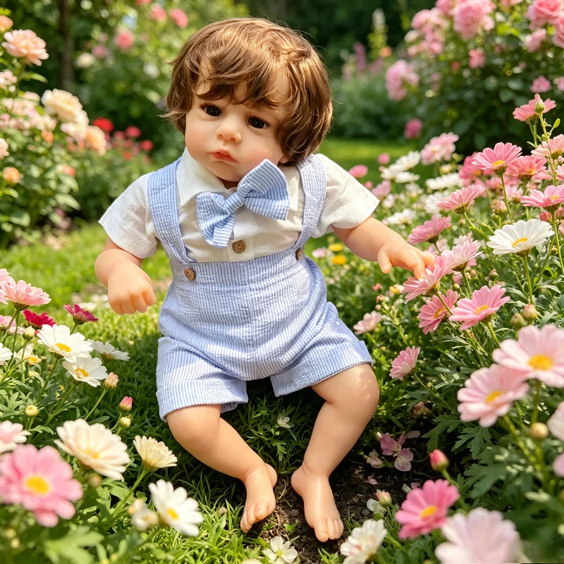 

60cm Cute Baby Cameron Premium Make-up Handmade 3D Skin Multiple Layers Painting Collectible Art Doll