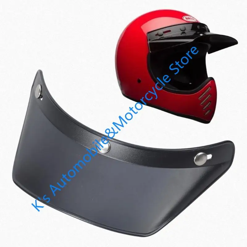 

Q39F Motorcycle Helmet Motorcycle Scooter Open Face Helmet Visor 3-Snap Visor