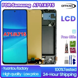 For Samsung Galaxy  A71/ A715  SM-A715WTouch Screen Digitizer For SamsungSM-A715F/DSMFramed LCD 6.7 inches