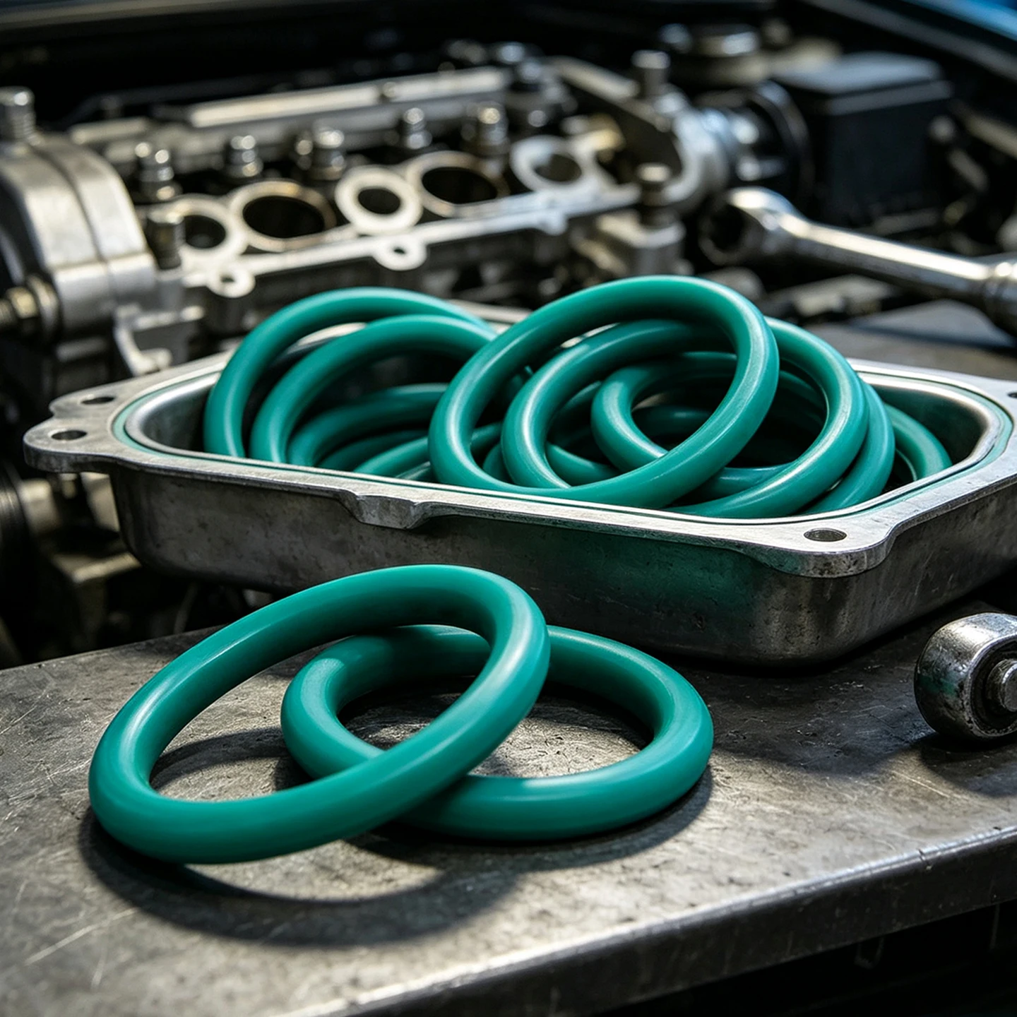 Green FKM Fluororubber O-ring Seal Gasket OD41-150mm CS1.5/1.9/2/2.4mm High Temp Wear Resistant Rubber Washer Industrial