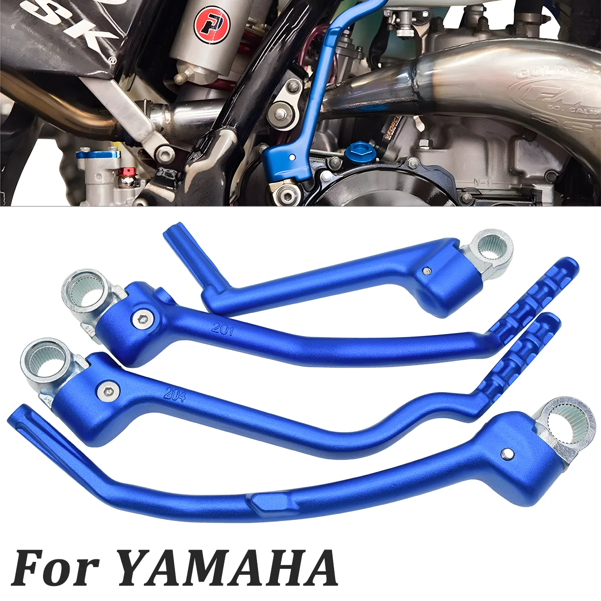 

Motorcycle Forged Kick Start Lever Pedal Levers For Yamaha YZ125 YZ250 YZ250F YZ250X YZ250FX YZ450F YZ450FX WR450F 2002-2023