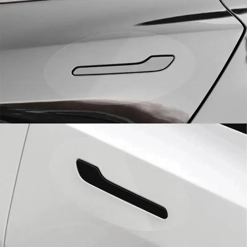 Für Tesla Model 3 Model Y 2017-2025 Türgriff-Kratzschutzfolie TPU Transparente Schutzfolien Dekorative Schutzabdeckung – Detail 6