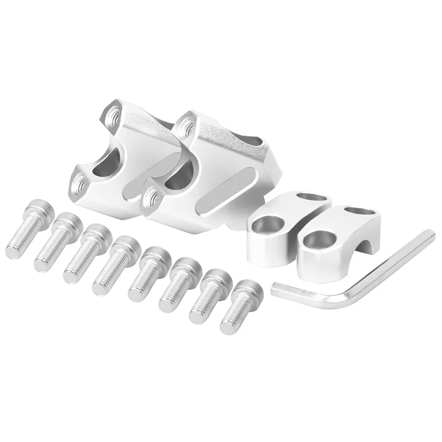 High Quality 22mm 28mm Aluminum Alloy Motorcycle Handle Bar Riser Clamp Back Move Mount Adapter For BMW YAMAHA Honda Suzuki view 3