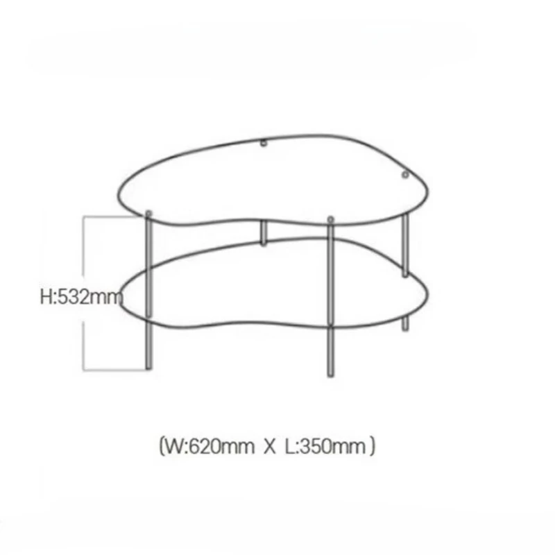 Acrylic Café Furniture Salontafel MHKFZ Apartment Corner Café Tables Transparent Modern Kitchen Work Café Tables Have A Meal
