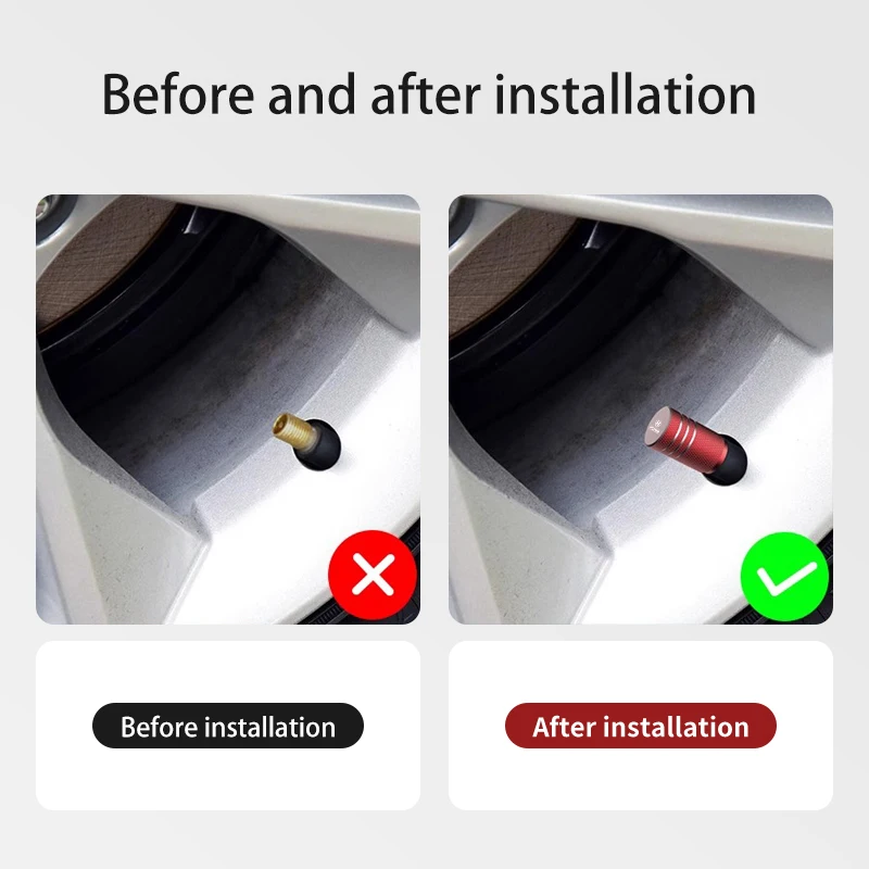 4 قطعة لشركة هيونداي أكسنت إلنترا سوناتا توكسون سانتافي سولاريس Ix35 I30 كونا كريتا الألومنيوم سيارة الهواء الإطارات غطاء الصمام غطاء الجذعية #3