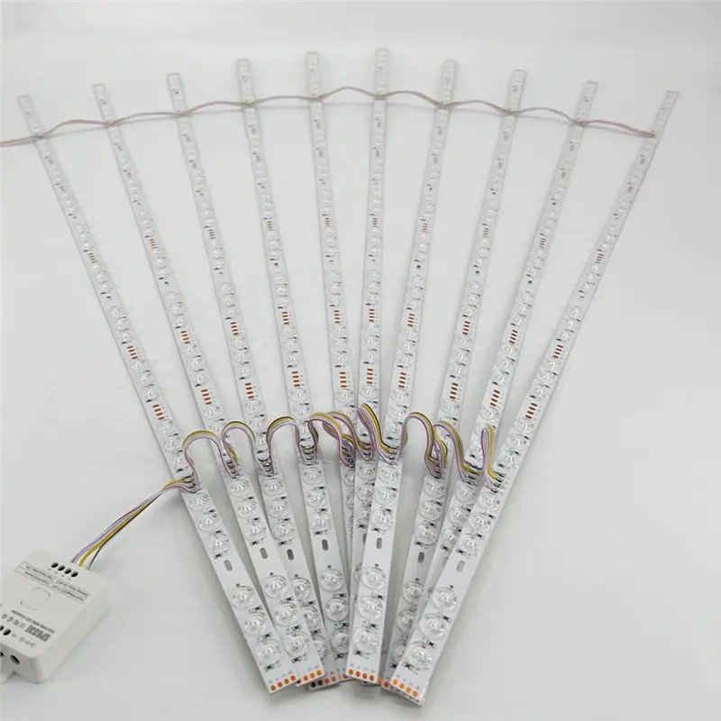 TFORU-10Pcs 24V 16W LED Strip Light Tri-Color Diffuse Reflection Soft Film And Stone Background Supports Mi Home Voice