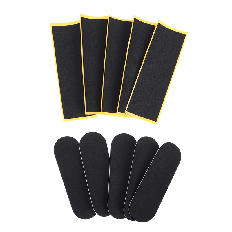 5Pcst Black Fingerboard Deck Uncut Tape Stickers Black Foam Grip Tape Stickers 2 Size
