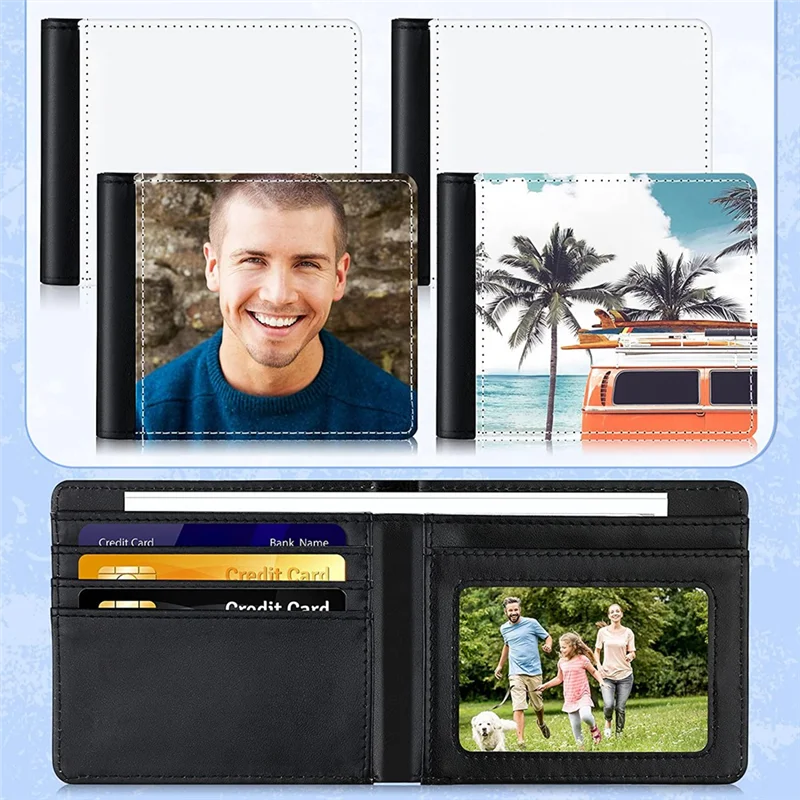 sublimation wallet 4Pcs Sublimation Wallet Blank Heat Transfer Sublimation Wallets Bank Card Holder
