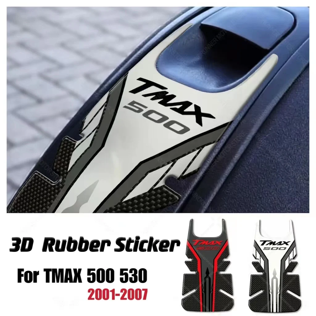 Motorcycle Waterproof Anti-skid stickers Rubber Sticker Tank Pad Sticker For TMAX 500 T-MAX 2001-2007