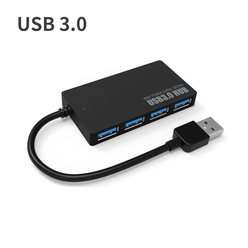 HUB USB 3,0 de alta velocidad, expansor de 4 puertos, accesorios de ordenador portátil y PC