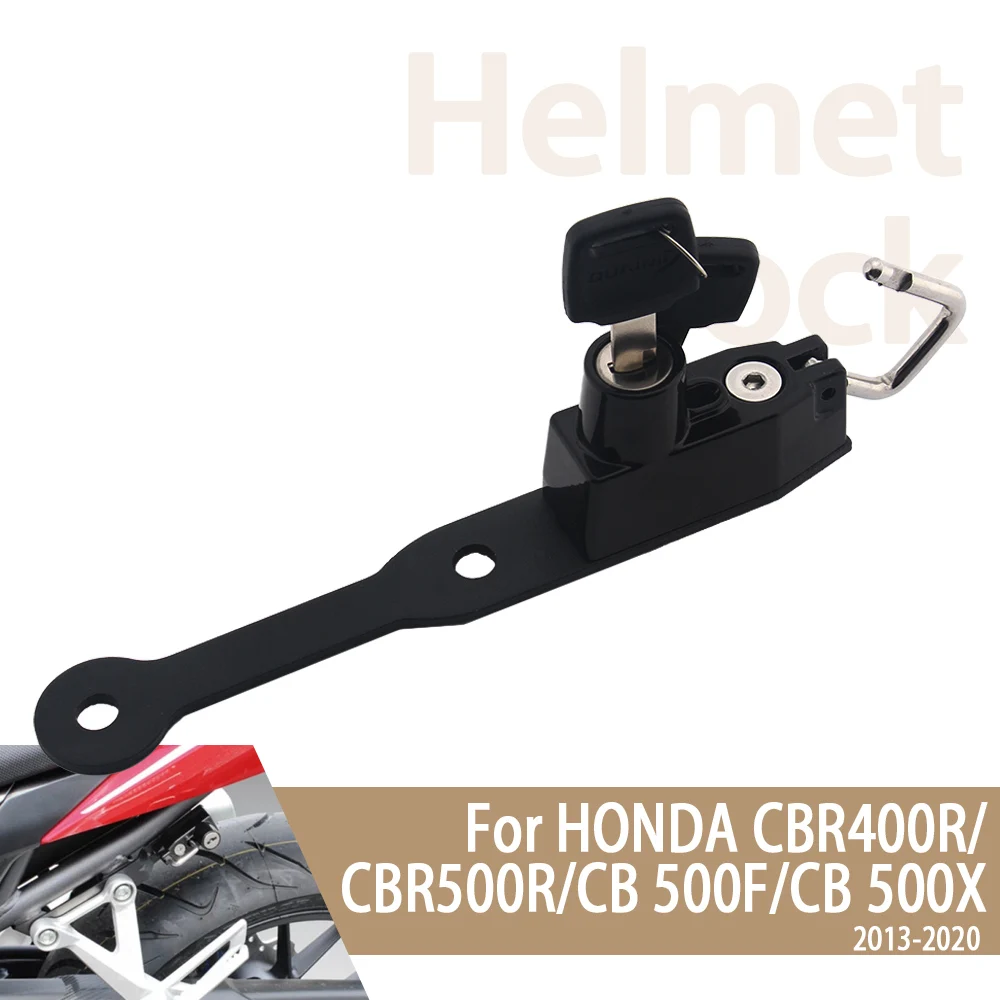 For Honda CBR400 CBR500 CB 500F 500X Helmet Lock Kit Motorcycle Helmets Security Anti-Theft Lock Rust-Proof Sturdy Aluminum