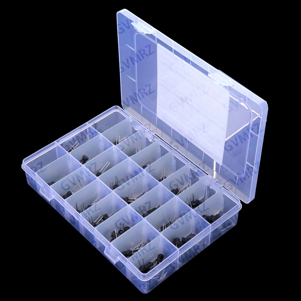 240PCS 22UH 47UH 68UH 150UH 220UH 330UH 24Values ​​6x8 Cylindrical Through-hole Inductors Kit 2.2UH 3.3UH 4.7UH 6.8UH 10UH 15UH
