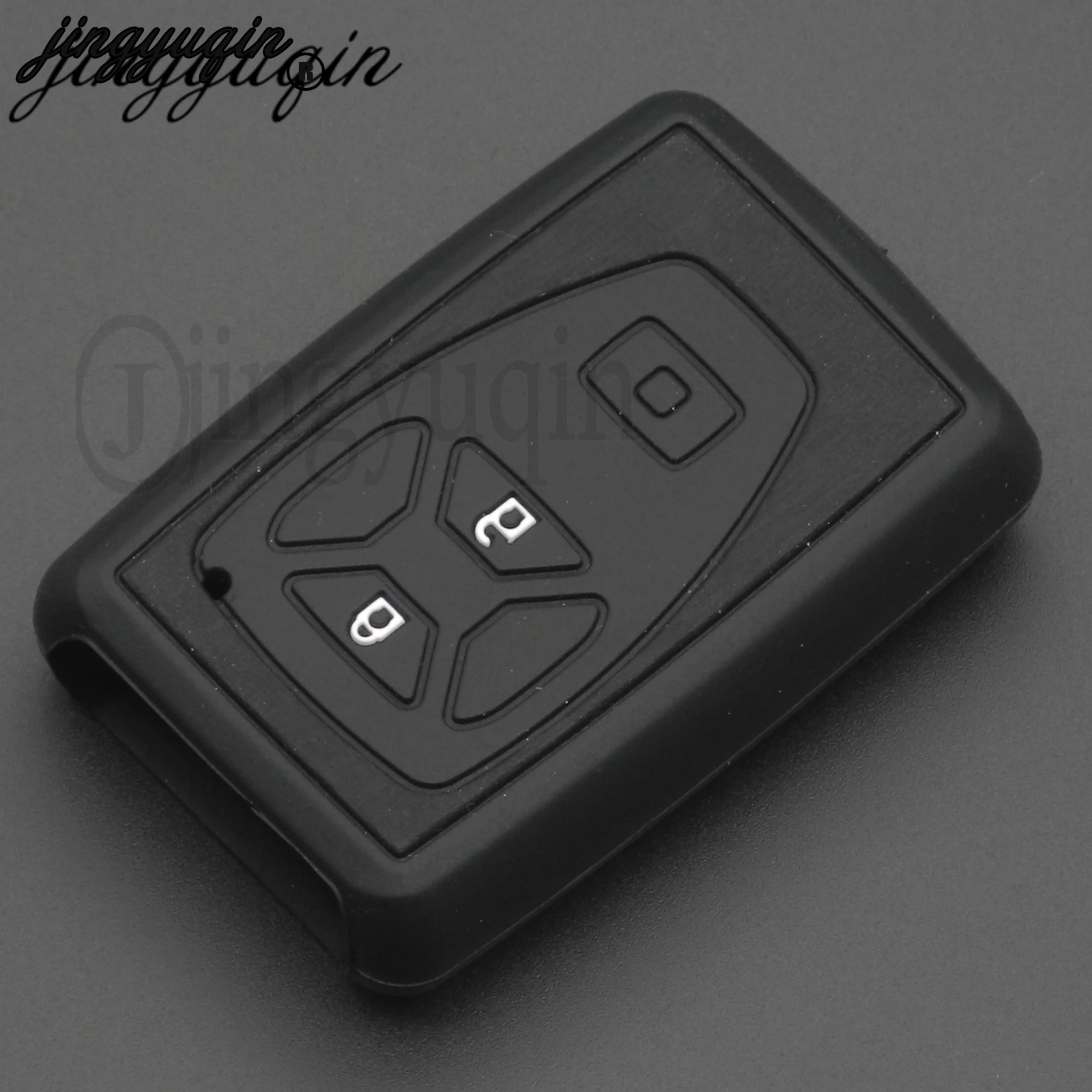 jingyuqin for Toyota Estima Alphard Vellfire 2/3/4/5 Buttons Remote Smart Keyless shell Carbon Silicone Car Key Cover Case Fit