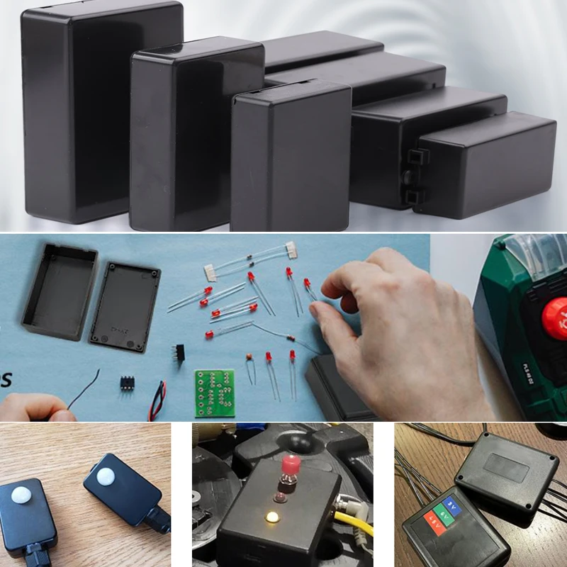 10PCS Waterproof ABS Plastic Project Box Storage Case Housing Instrument Enclosure Electronic Power Supplies Junction