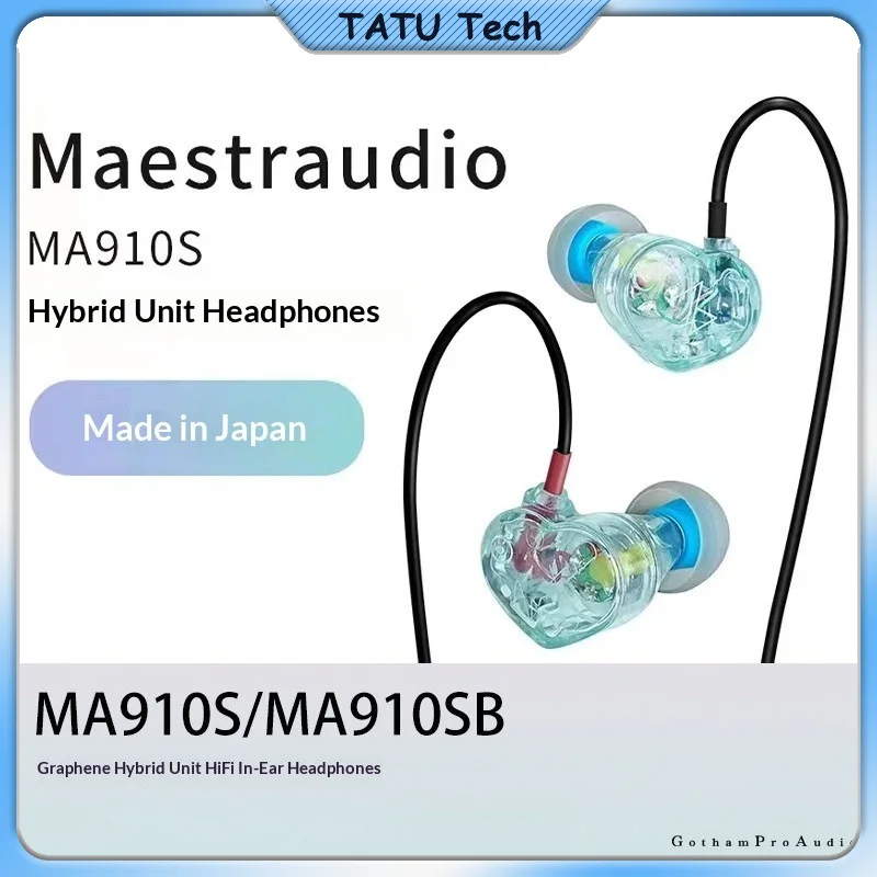 In Stock Domestic Wares Maestraudio MA910S SB Graphene Diaphragm HiFi Audiophile Wired In Ear Monitor IEM Earphones