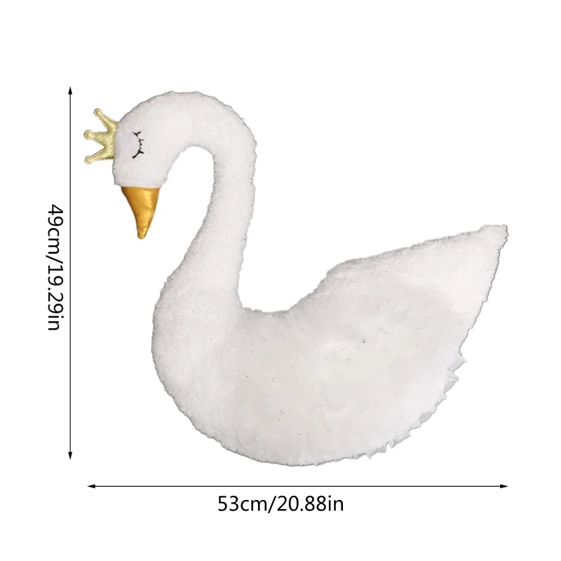 Foto adereços cisne pelúcia animal pano fundo fotografia recém-nascido decoração