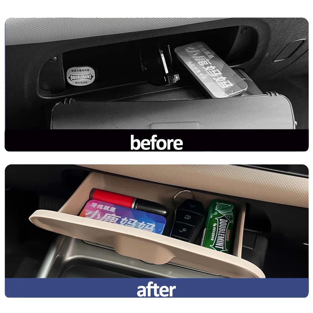 For BYD Dolphin Smart Driving Edition 2025 Concealed Central Storage Box Car Accessories TPE Material Expands Storage Space