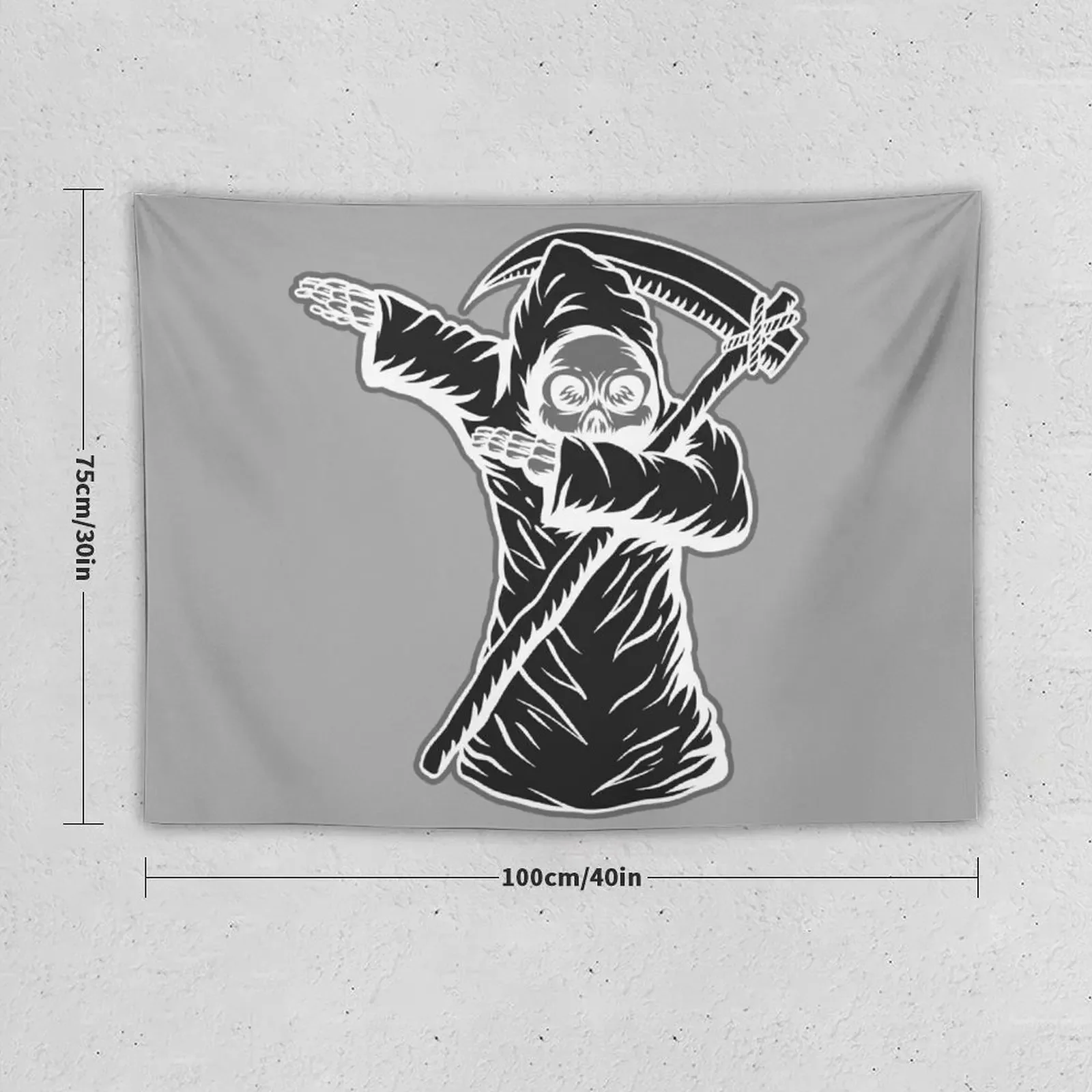 halloween dabbing grim reaper Tapestry Bedroom Decor Aesthetic For Bedroom Tapestry