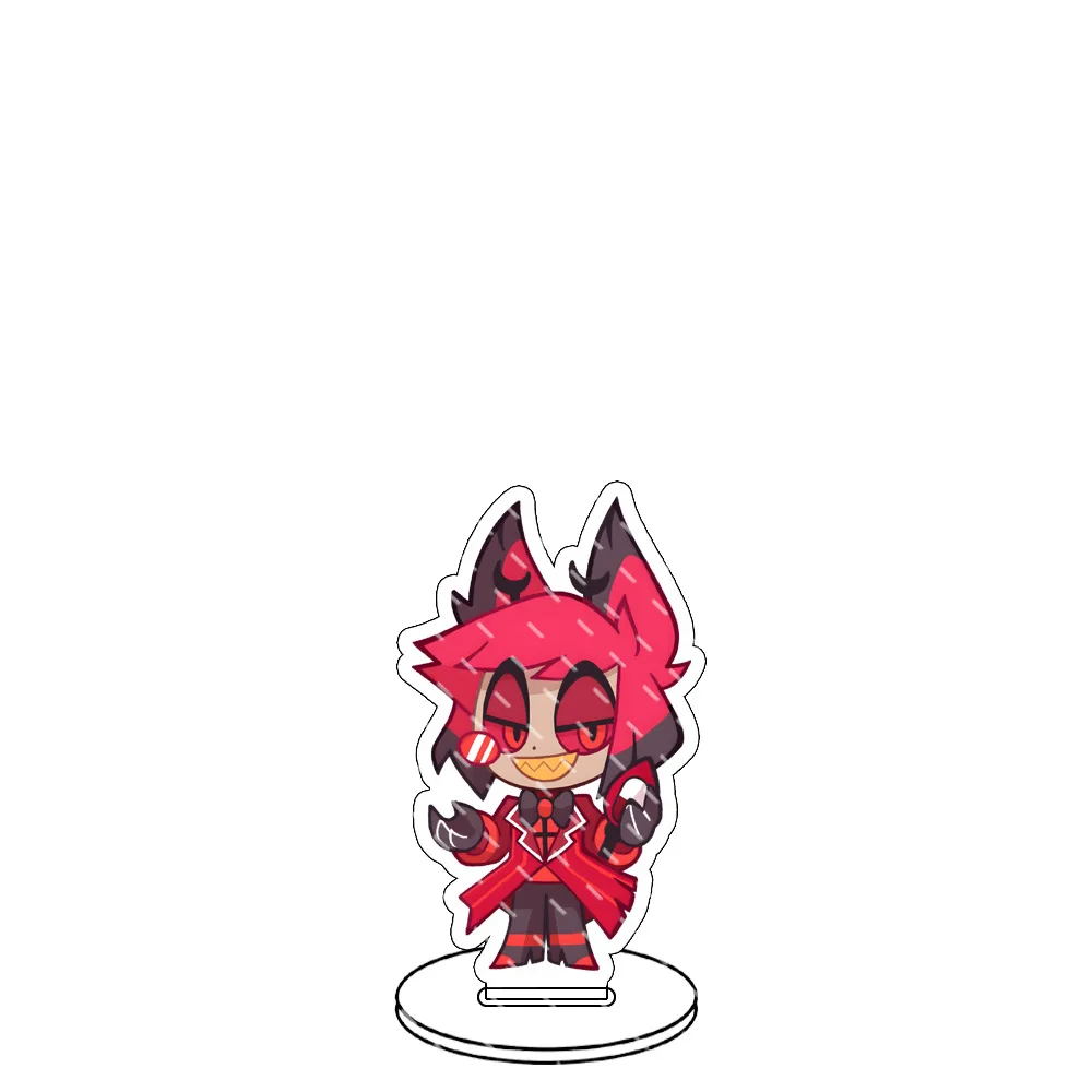 Anime Acrylic Keychain -Vaggie Alastor Cute Y2K Cartoon Pendant, Suitable for Bags and Keys, Perfect Gift for Fans Car Key Bag